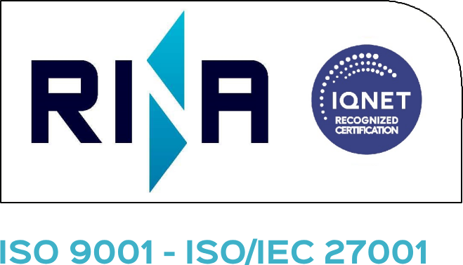 RINA certification ISO9001 ISO/IEC27001